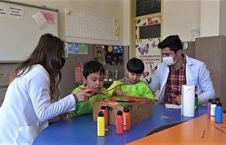 Özel çocuklardan özel proje