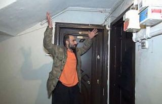 (ÖZEL) Hırsız bodrum kattaki evde mahsur kaldı