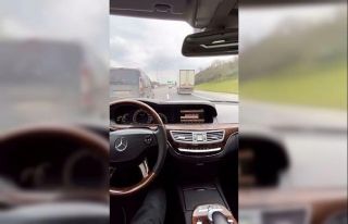 (Özel) TEM Otoyolu’nda lüks otomobilli “makas”...