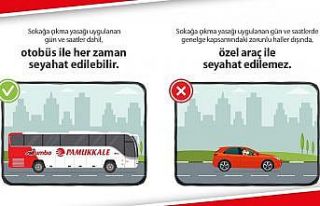 Pamukkale’den kısıtlamada seyahat bilgilendirmesi