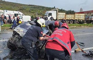 Panelvan ile otomobil kafa kafaya çarpıştı: 2’si...