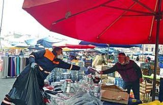 Pazarcılara 3 bin siperlik