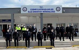 Polis Haftası’nda, Çeşme esnafına ve vatandaşlara...