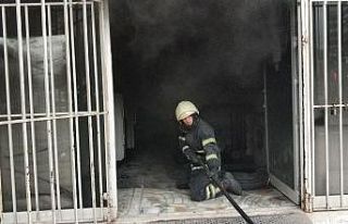 Samsun’da beyaz eşya tamir servisinde yangın