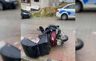 Samsun’da motosiklet devrildi: 1 yaralı