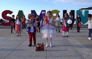 Samsunlu çocuklardan Rus çocuklara mesaj: "Bizim...