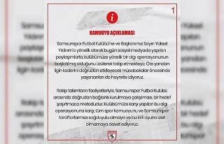 Samsunspor’dan ’algı operasyonu’ tepkisi