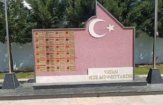 Şehitler anıtı yenilendi