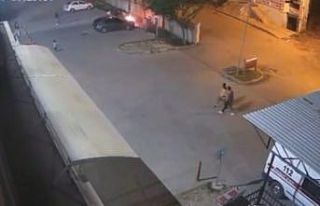 Siirt’te hastane parkındaki araç alev aldı