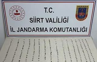 Siirt’te Roma dönemine ait 321 gümüş sikke ele...