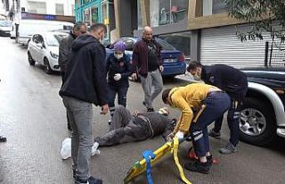Sinop’ta motosikletten düşen sürücü yaralandı