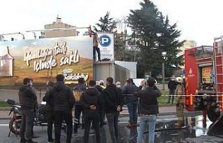 Şişli’de korku dolu anlar: Boynuna benzin dolu...