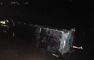 Sivas’ta otobüs kazası: Çok sayıda yaralı var