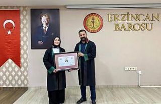 Stajyer avukatlar ruhsatnamelerini aldılar