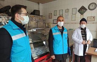 Şuhut’ta esnaflara korona denetimi