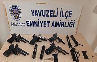 Tabanca imalatına baskın: 8 gözaltı