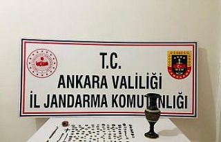 Tarihi eser kaçakçısına Ankara Jandarmasından...