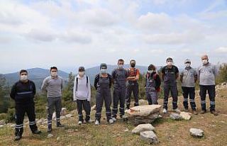 Tarihi yolda işaretleme çalışmalarına başlandı