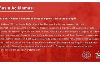 TCDD’den tren kazasıyla ilgili açıklama