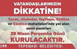 Tepebaşı semt pazarları için yeni düzenleme