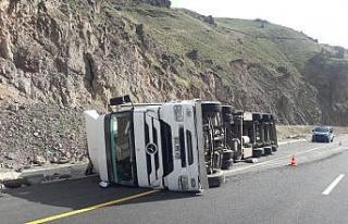 Tercan’da trafik kazası: 1 yaralı