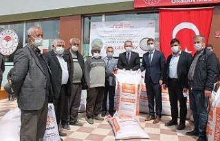 Tosya’da çiftçilere 50 ton çeltik tohumu ve sera...