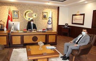 TÜİK Denizli Bölge Müdürü Coşkun, Rektör Aldemir’le...