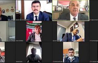 Vali Arslantaş, Esnaf Odası başkanlarıyla çevrimiçi...