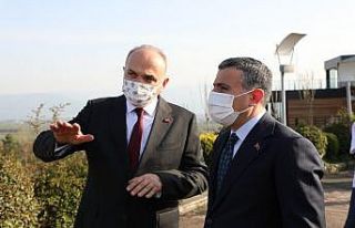 Vali Atay ve Başkan Özlü Düzce Kasrını inceledi