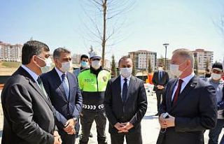 Vali Davut Gül ve Fadıloğlu trafik parkının son...