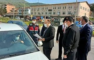 Vali Tutulmaz sürücüleri denetledi