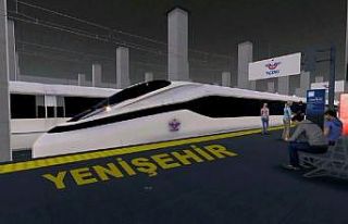 Yenişehir hızlı treni saatte 200 kilometre hıza...