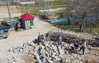 Yeşilgöz mesire alanında çevre düzenlemesi