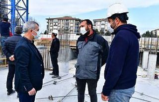 Yeşilyurt Belediyesi yeni hizmet binası inşaatı...