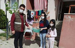 Yorgun halde bulunan güvercin tedavi altına alındı