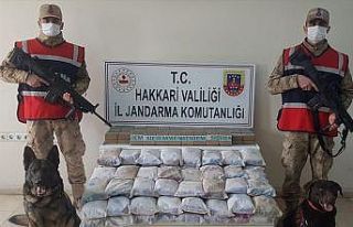 Yüksekova kırsalında 105 kilo uyuşturucu ele geçirildi
