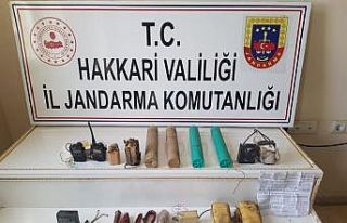 Yüksekova’da mühimmat ve patlayıcı ele geçirildi