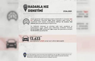 Yurt genelinde eş zamanlı hız denetimleri gerçekleştirildi