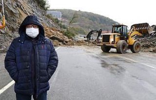 Zonguldak’ta korkutan heyelan