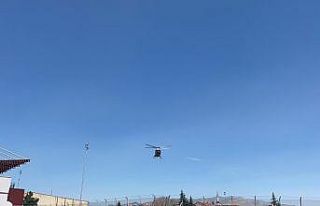 91 yaşındaki korona hastası için helikopter havalandı