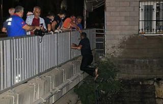 Adana’da kontrolden çıkan tır dereye düştü:...