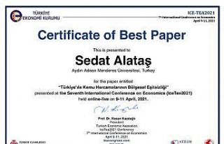 ADÜ Araştırma Görevlileri ‘En İyi Bildiri’...