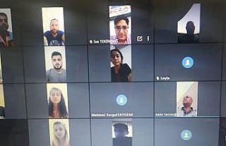AFAD gönüllüleri video konferansla bayramlaştı