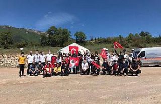 AFAD gönüllülerine çadır kurma ve yön bulma...