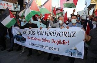 Ağrı’da İsrail saldırılarına tepki