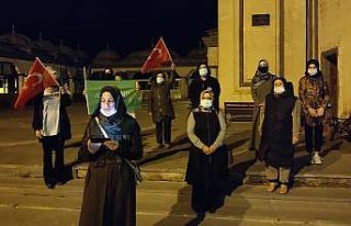 Ahlat’ta İsrail’in saldırıları protesto edildi