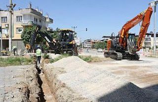 Ahmetli’de yağmur suyu altyapı çalışmaları...