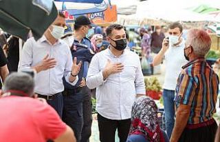 Alanya Belediye Başkanı Yücel’den pazar denetimi