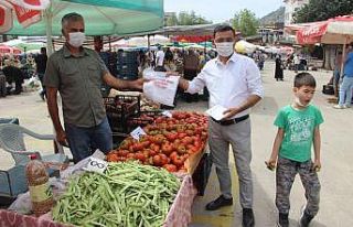 Alanya’da pazar yerleri kontrollü bir şekilde...