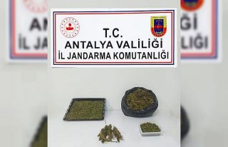 Alanya’da uyuşturucu ticareti yapılan eve baskın